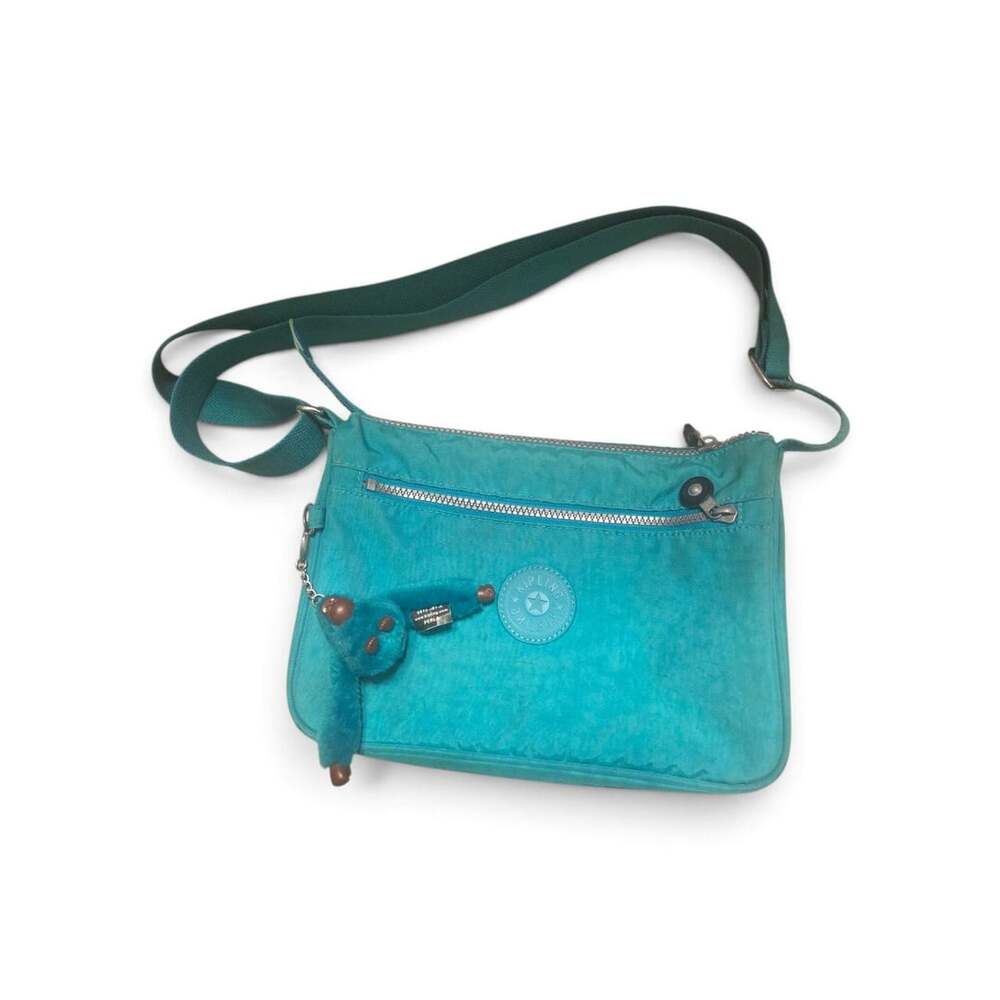 Kipling Callie Crossbody Bag Seafoam Green Blue Adjustable Strap
